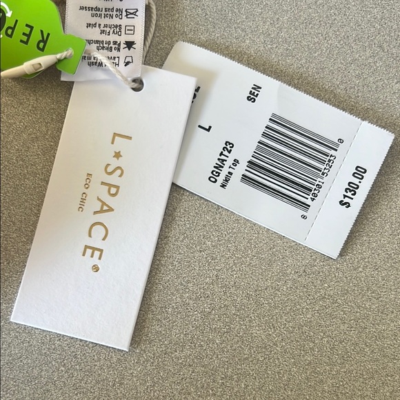 Orange Ribbed Bikini Top - Picture 2 of 5